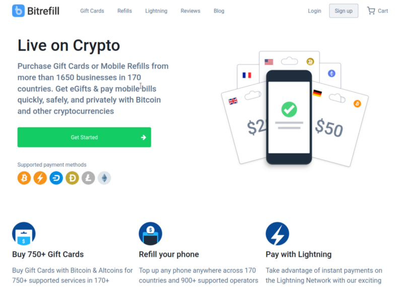 Enabling Users to Buy Gift Cards with Crypto And No Registration