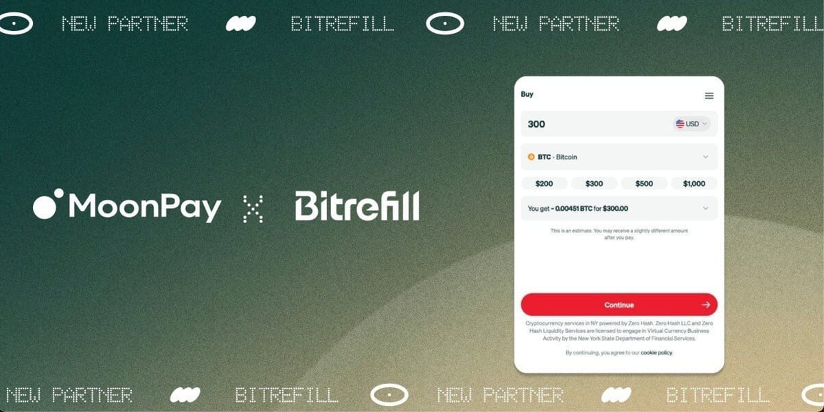 Bitrefill x MoonPay: Expanding Your Crypto Freedom