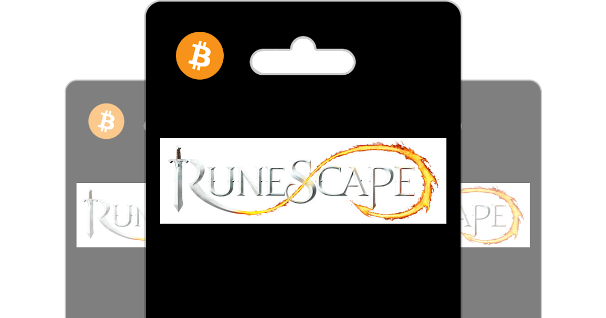 RuneScape Bitrefill Gift Buy Crypto - ETH Bitcoin, Card with or Jagex