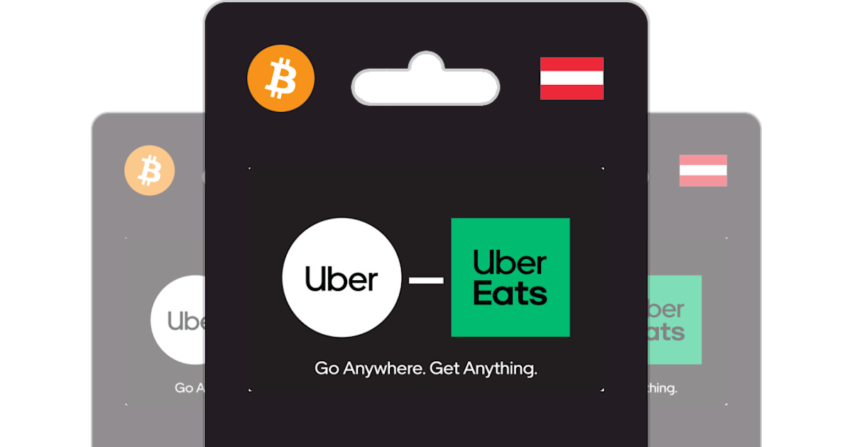 EUR Crypto ETH Uber Eats with Bitrefill Card Gift Buy or Uber Voucher - Bitcoin, &