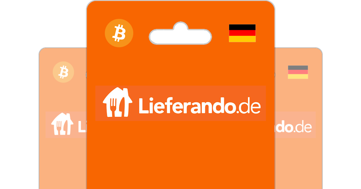 Bitrefill or with ETH, Crypto Lieferando Gift - Card Buy USDT Bitcoin,