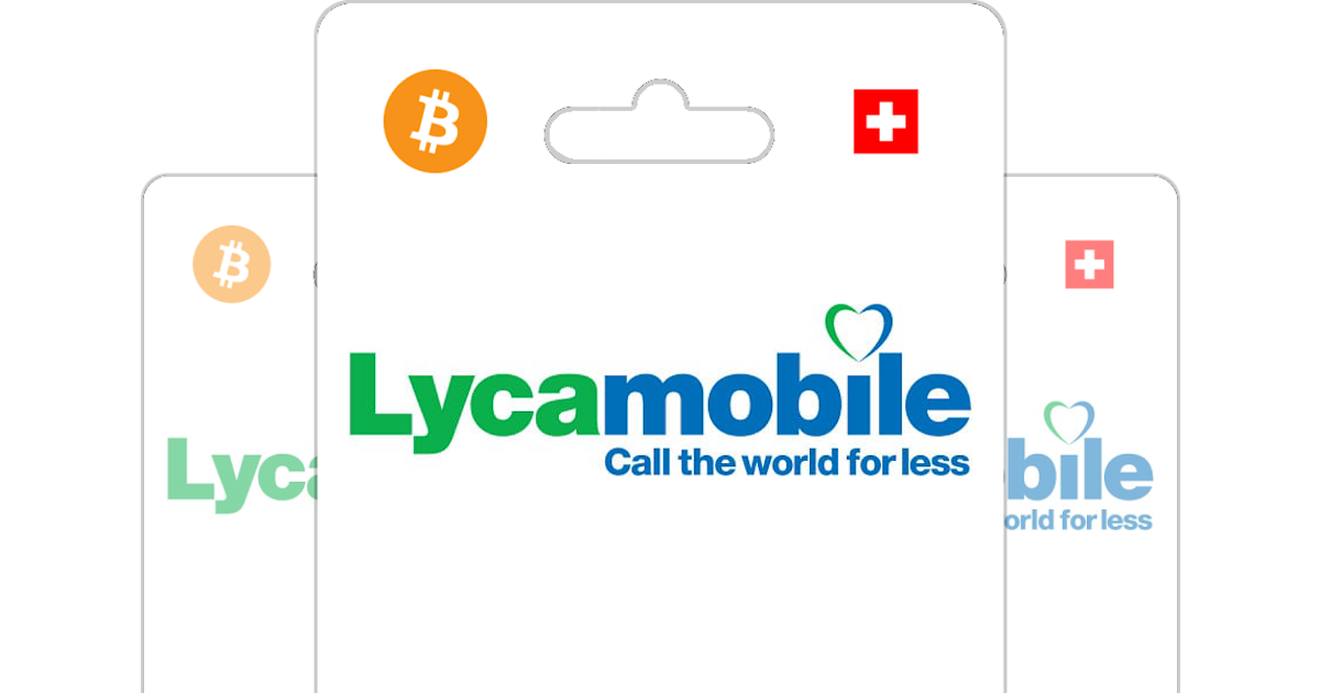 Lyca Mobile PIN Prepaid Top ETH Up - Bitrefill with Bitcoin, or Crypto