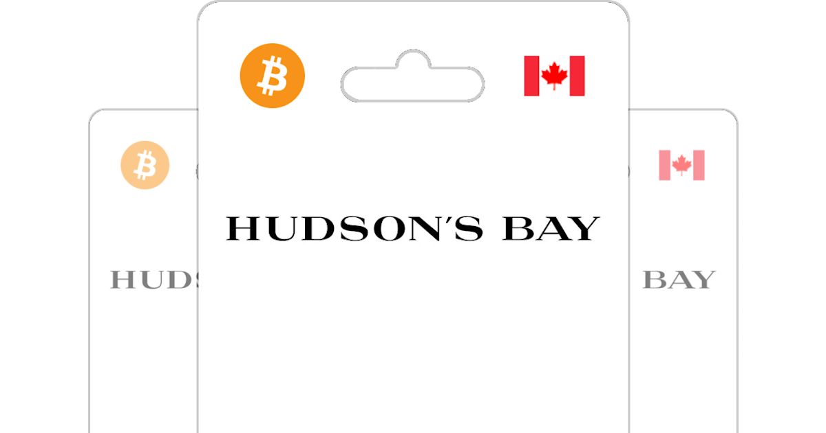 Buy Hudson's Bay Gift Cards  Receive up to 4.00% Cash Back