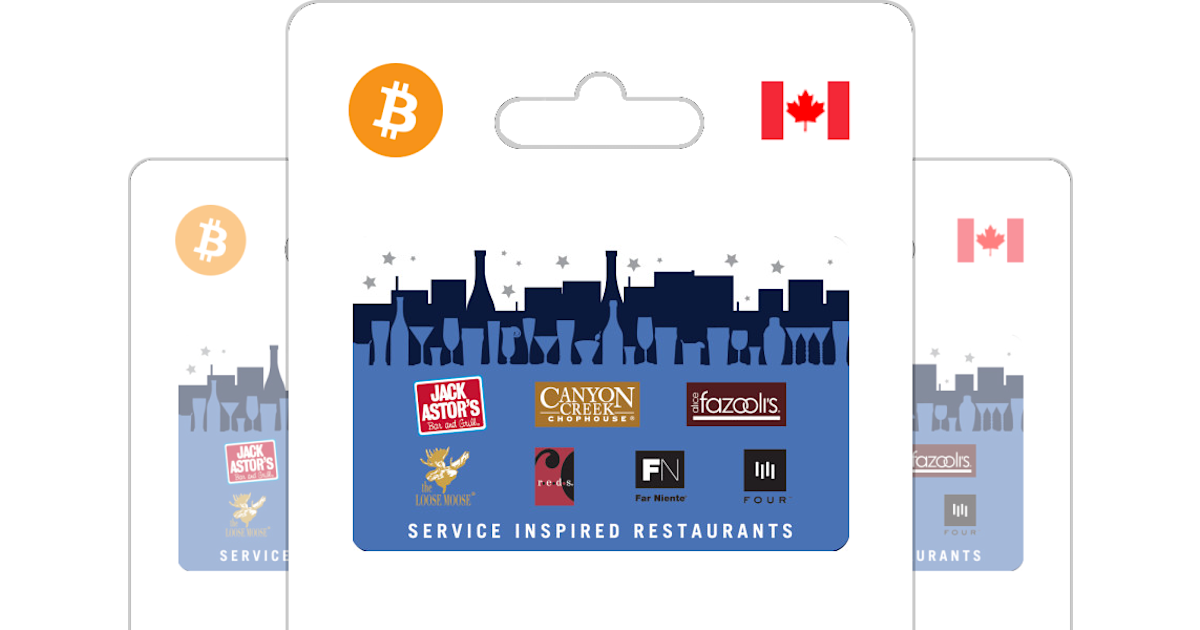 buy service inspired restaurants gift card with crypto