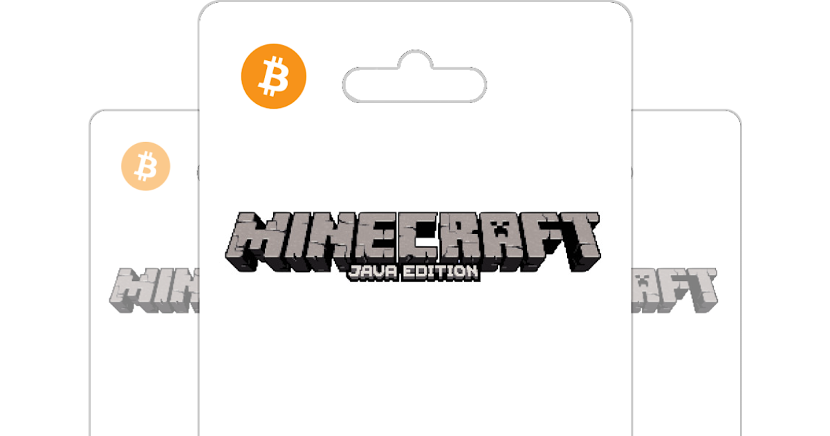 Minecraft Java Edition Gift Card, Prepaid code