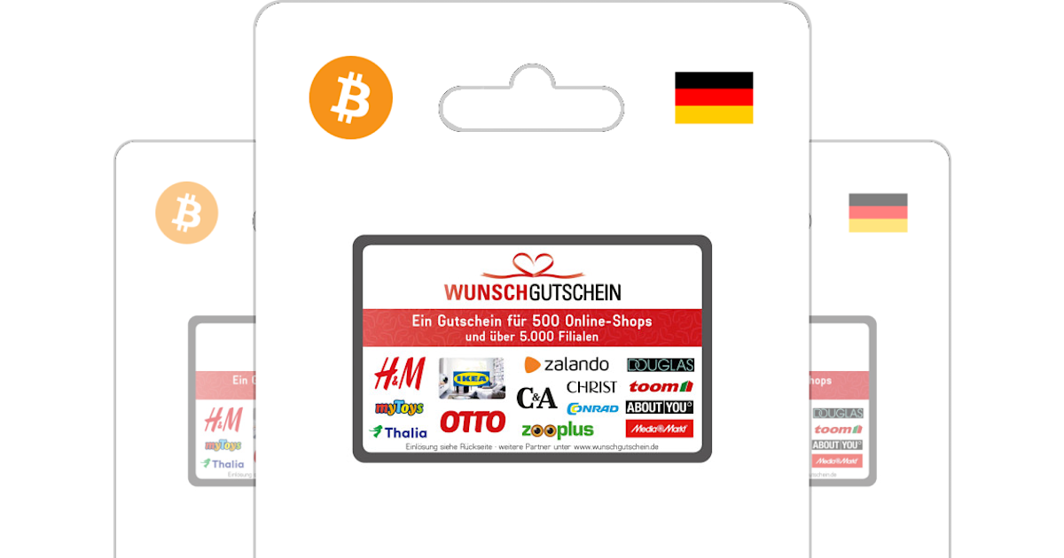 Buy Wunschgutschein Gift Card with or Bitrefill Crypto ETH - Bitcoin
