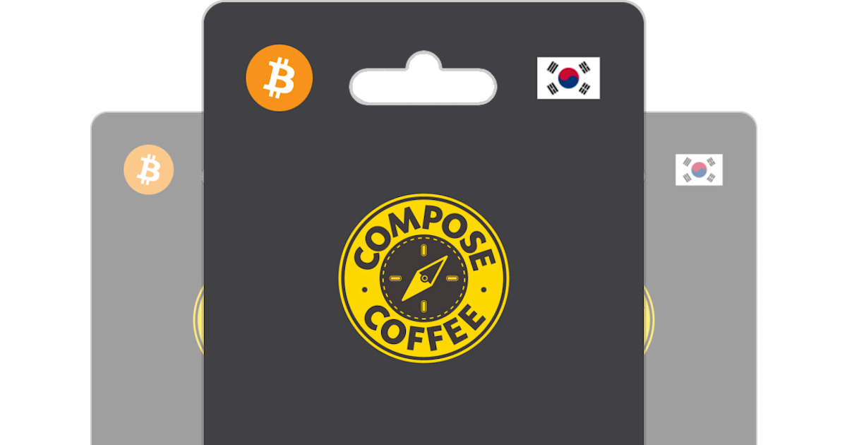 Buy Compose Coffee KR 5000.00 Gift Card with Bitcoin, ETH or 